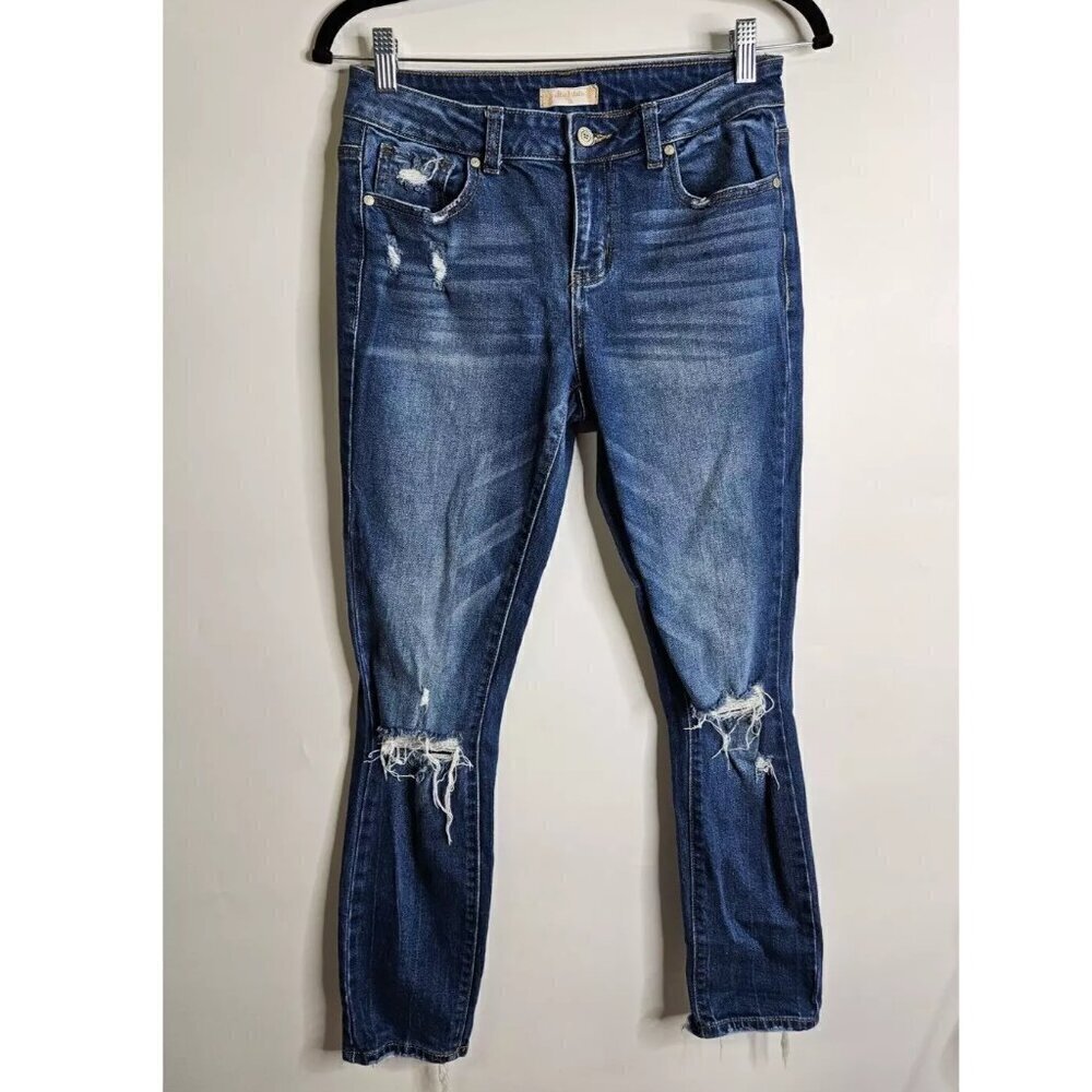 Altar'd State Womens Jeans Size 25 Skinny Medium Wash Distressed Denim